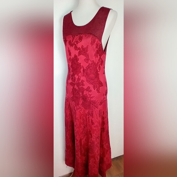 PERUVIAN CONNECTION PIMA COTTON KNIT MAXI DRESS - Picture 1 of 8